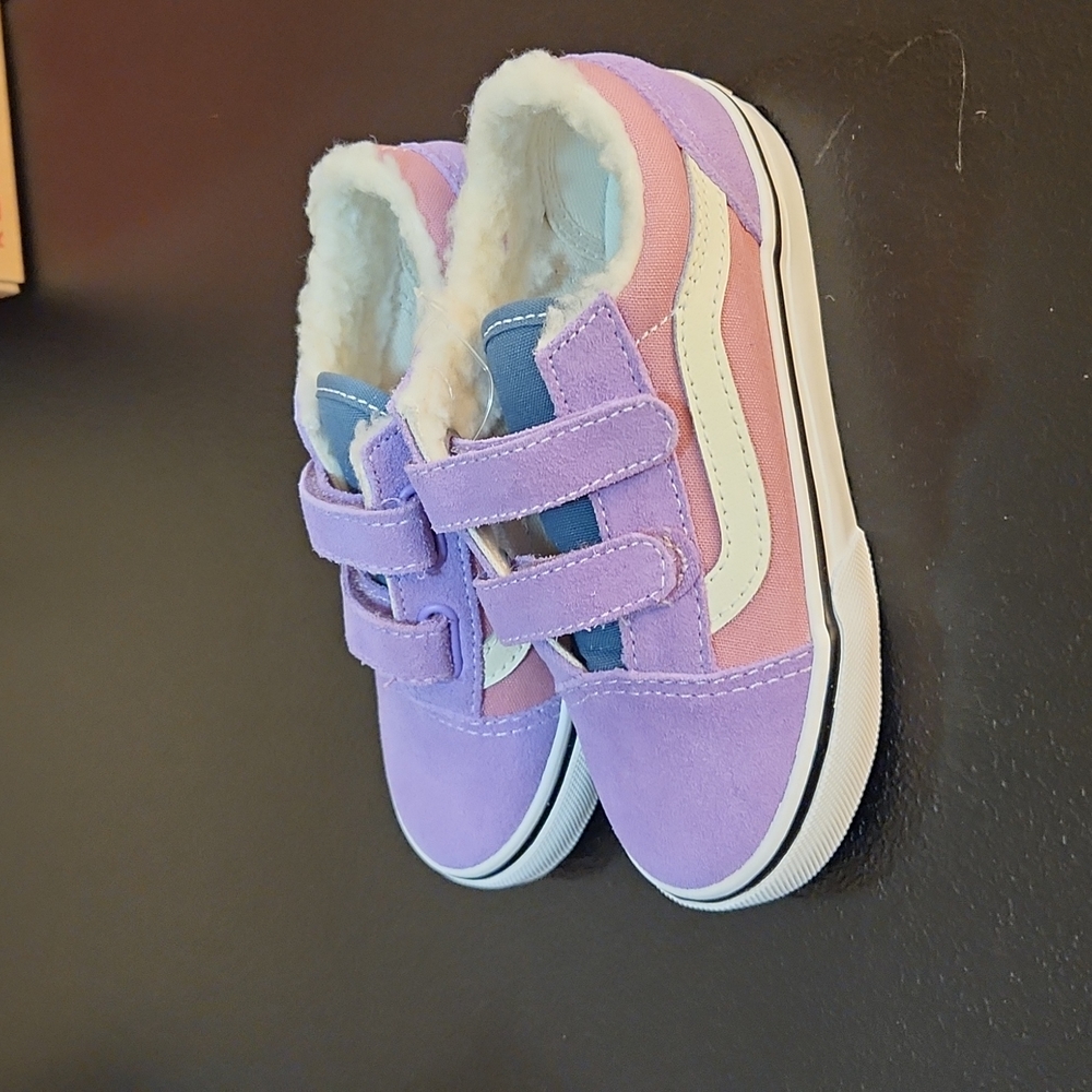 Vans kids suede sherpa multi color 10 - Picture 3 of 5
